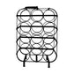 HSM Collection-Stand Weinregal 12 Flaschen-35x25x50-Schwarz-Metall