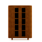HSM Collection-Vitrinekast Tide 6 Deurs-140x45x200-Braun-Mango