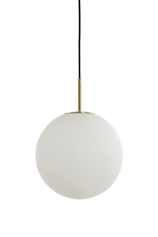 Pendelleuchte Medina - Weißes Glas - Ø30cm