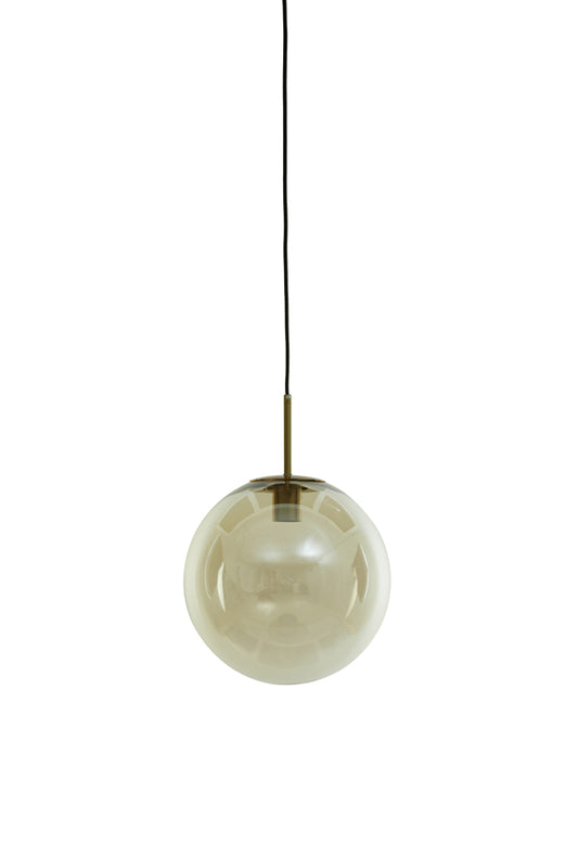 Pendelleuchte Medina - Glas Bernstein - Ø30cm