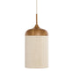 Pendelleuchte Dania - Natur/Creme - Ø22cm