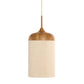 Pendelleuchte Dania - Natur/Creme - Ø22cm