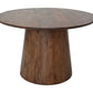 HSM Kollektion-Runder Esstisch Drum-120X120X77-Braun-Mango