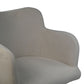 HSM Collection-Esszimmerstuhl Bella S/2-56x60x82-Weiß/Schwarz-Stoff/Metall