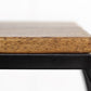 HSM Collection-Wandregal 3 Ebenen-90x25x80-Natur/Schwarz-Mango/Metall