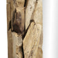 HSM Kollektion-Rechteckiger Spiegel Root-240x7-9x140-Natur-Teak