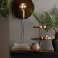 Wandlampe Disc - Gold-Grau - Ø30x18cm
