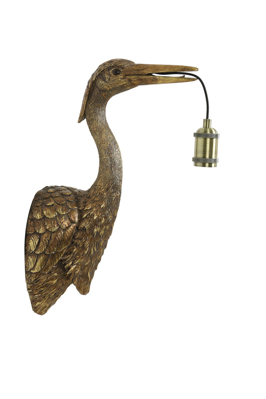 Wandlampe Crane - Antik Bronze - 29,5x16x48 cm