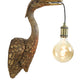 Wandlampe Crane - Antik Bronze - 29,5x16x48 cm