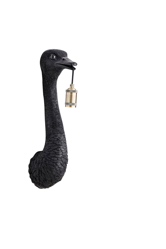 Wandlampe Strauß - Schwarz - 18x15,5x57,5 cm