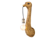 Wandlampe Strauß - Antik Bronze - 18x15,5x57,5 cm