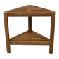 HSM Collection-Driehoekige Gartenbeistelltisch-46x30x46.5-Natur-Teak