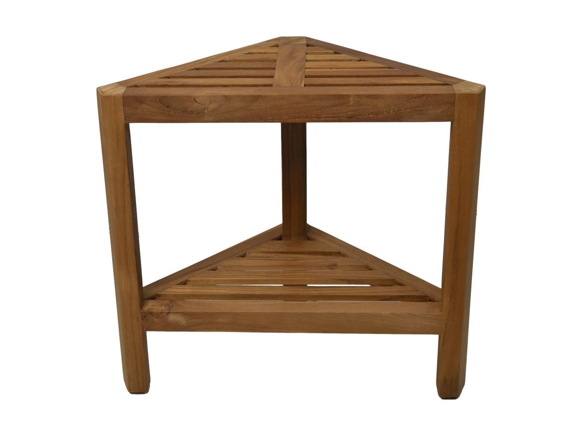 HSM Collection-Driehoekige Gartenbeistelltisch-46x30x46.5-Natur-Teak