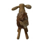 HSM Collection-Schaap Shawn Klein-32x14x32-Sortiert/Natur- Ziegenhaut/Teak