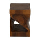 HSM Collection - Quadratischer Beistelltisch - 30x30x42 - Braun - Munggur