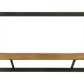 HSM Collection-Wandregal Levels - 51x22x32 - Natur/Schwarz - Mango/Metall