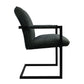 HSM Collection-Esszimmerstuhl Boston S/2-56x68x89-Hellgrün/Schwarz-Stoff/Metall