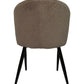 HSM Collection-Esszimmerstuhl Yuna S/2-60x54x82.5-Taupe/Schwarz-Stoff/Metall