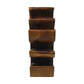 HSM Collection-Stand Weinregal Vins 6 Flaschen-27x18x50-Braun-Munggur