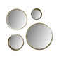 HSM Kollektion - Runder Spiegel - 30x3x30 - Gold - Metall