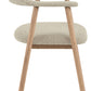 HSM Collection-Esszimmerstuhl Ella Mit Arm S/2-56x54x76-Sand/Weiß Pigmentiert-Stoff/Eiche