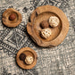 HSM Collection-Fruchtschale Klein S/2-ø20-27x6-10-Natur-Teak