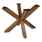 HSM Collection-Tischgestell Spider-75x75x72-Natur-Akazie