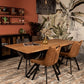 HSM Collection-Rechteckige Tischplatte Zürich-200x100x3,8-Natur-Akazie