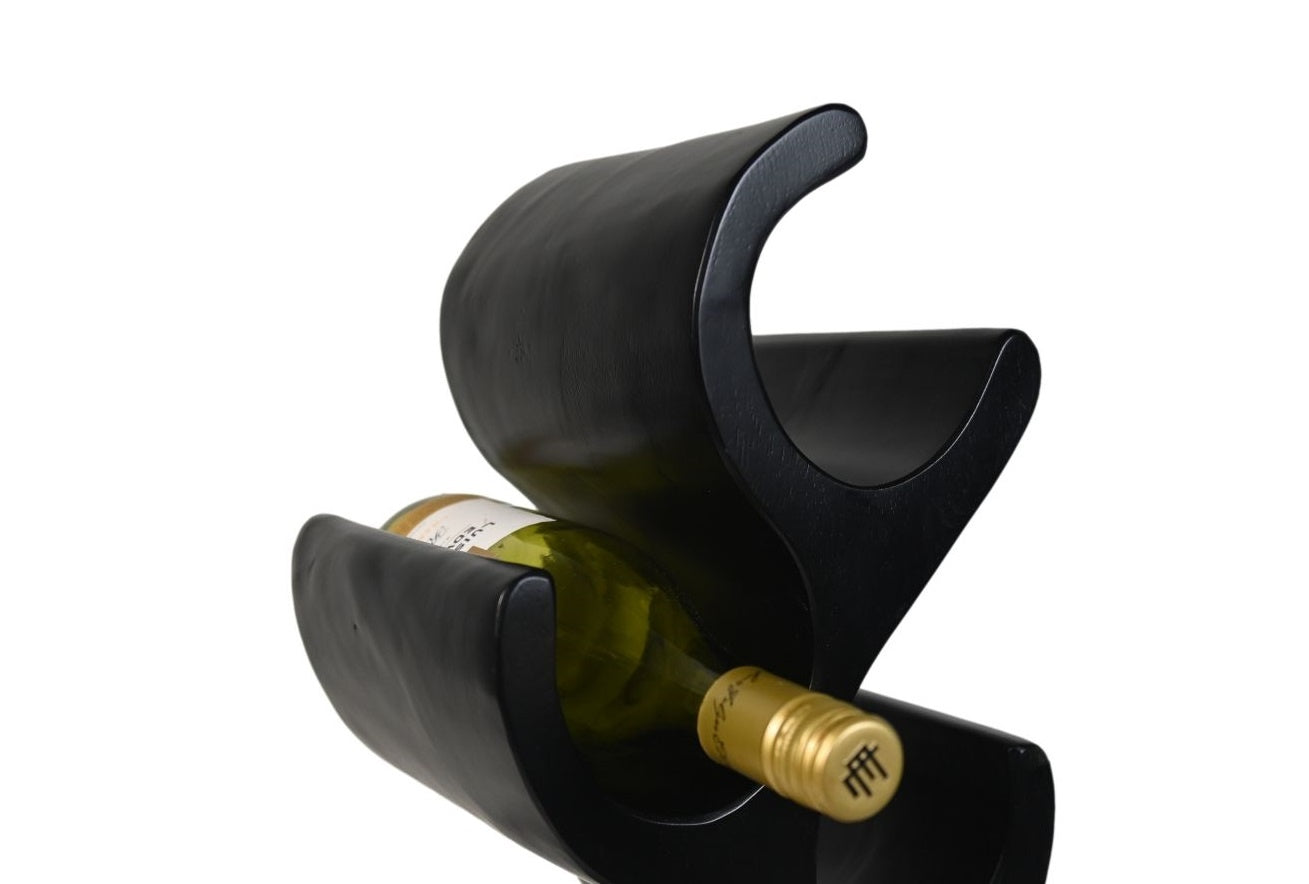HSM Collection-Stand Weinregal Vins 6 Flaschen-27x20x51-Schwarz-Munggur
