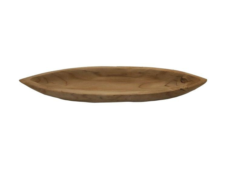 HSM Collection-Fruitschale Kano -50x15x7-Natur-Teak