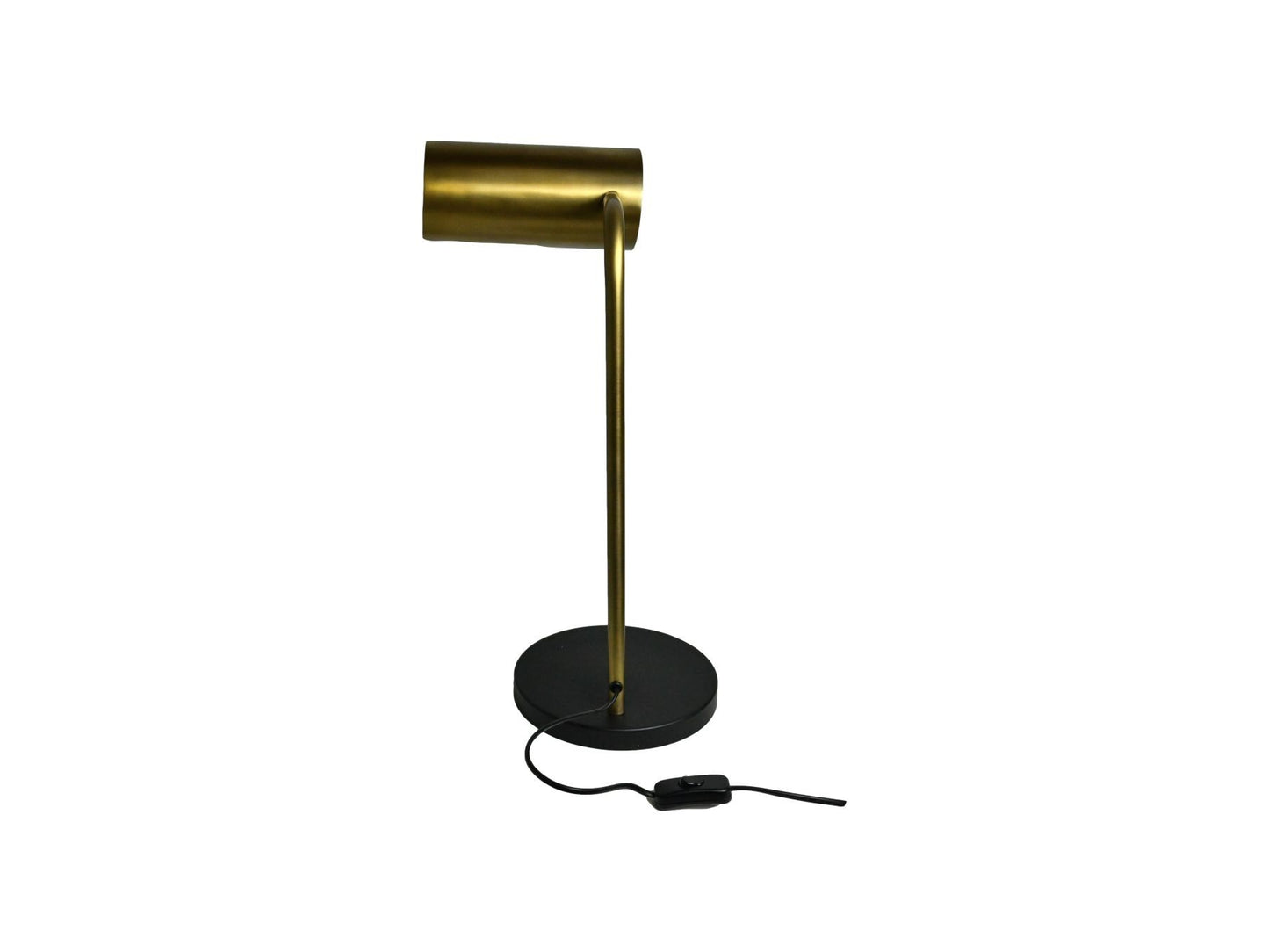 HSM Collection-Tischlampe-30x20x50-Gold/Schwarz-Metall
