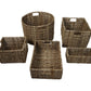 HSM Collection-Mandenset S/5-ø47x30-Natur-Bananenblatt