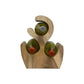 HSM Collection-Ständer Weinregal Vins 3 Flaschen-25x18x31-Natur-Munggur