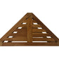 HSM Collection-Driehoekige Gartenbeistelltisch-46x30x46.5-Natur-Teak