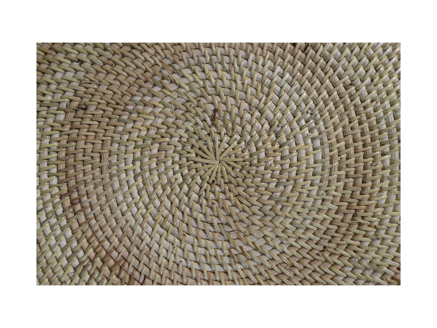 HSM Collection-Ronde Platzset -40x40x2-Natur-Rattan