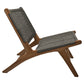 HSM Collection-Garten-Loungesessel Rio-66x80x65-Natur/Grau-Teak/Bananenblatt