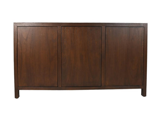 HSM Kollektion-Sideboard 3-türig-150x42x85-Braun-Teakfurnier