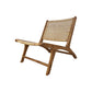 HSM Collection-Loungestoel Rotan-67x81x71-Natur-Rotan/Teak