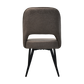 HSM Kollektion - Esszimmerstuhl Jenna - Set von 2 - 62x54x87 - braun/schwarz - Baumwolle
