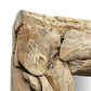 HSM Kollektion-Rechteckiger Spiegel Root-240x7-9x140-Natur-Teak