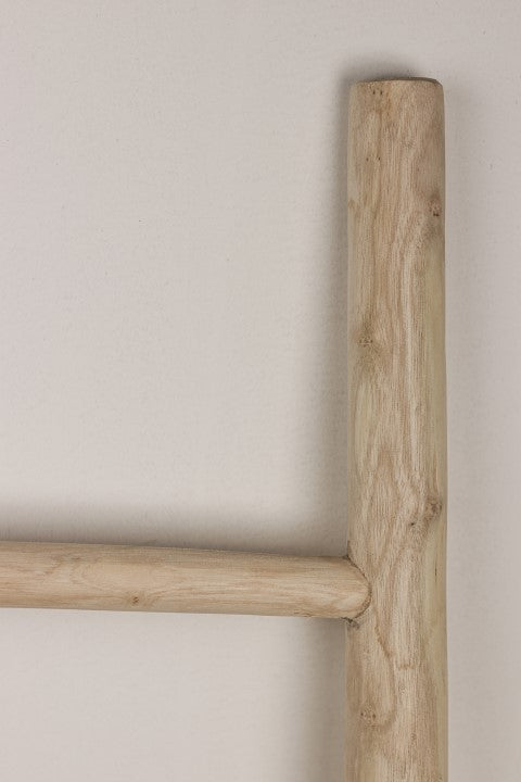 HSM Kollektion - Dekorative Leiter - 35-45x5x150 - Natur - Teak