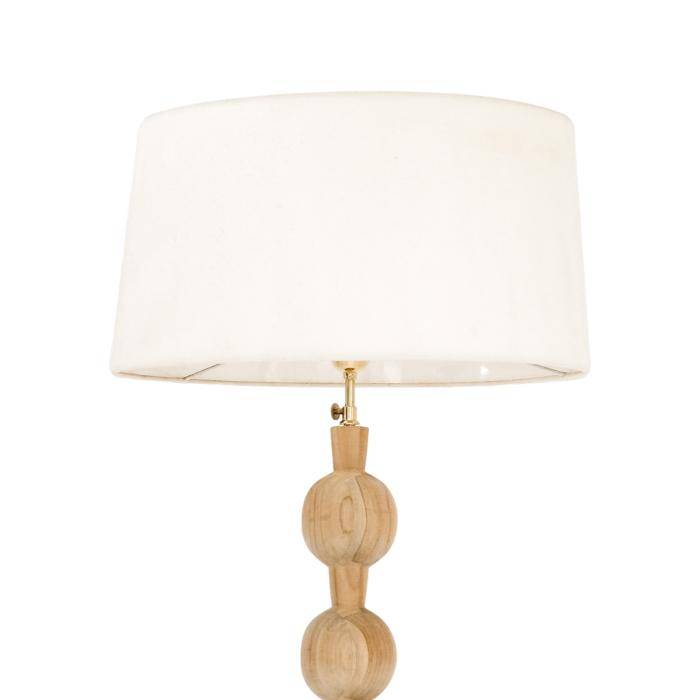 HSM Collection-Tischlampe Breeze-Ø15x70-Natur-Teak
