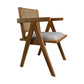 HSM Collection-Esszimmerstuhl Phi+ Sitz-52x54x83-Natur/Grau-Teak/Stoff