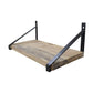 HSM Collection-Wandregal -50x25x20-Natur/Schwarz-Mango/Metall
