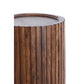 Beistelltisch Kiyose - Dunkelbraun - Ø33cm