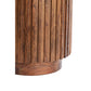 Beistelltisch Kiyose - Dunkelbraun - Ø33cm