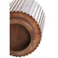 Beistelltisch Kiyose - Dunkelbraun - Ø33cm