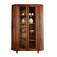 HSM Collection-Vitrinekast Tide 6 Deurs-140x45x200-Braun-Mango