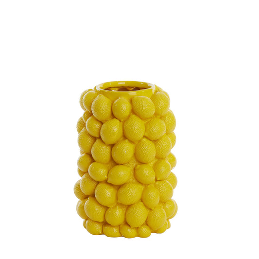 Vase Zitrone - Gelb - 23,5x23,5x33cm