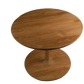HSM Collection-Runde Couchtisch Coffees-50x50x40-Natur-Teak